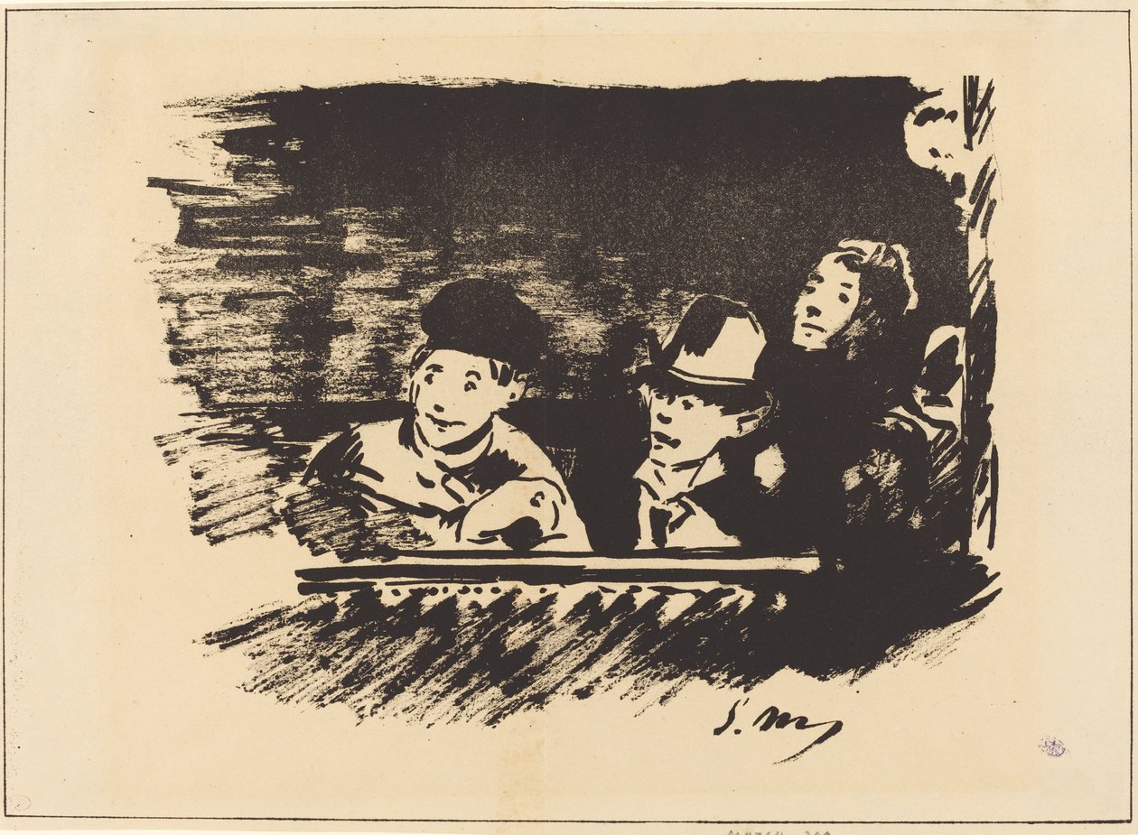 Au Paradis (na balkonie) autorstwa Édouard Manet