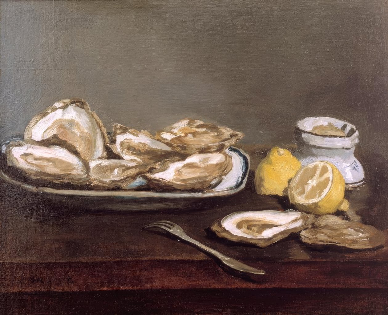 ostrygi autorstwa Édouard Manet