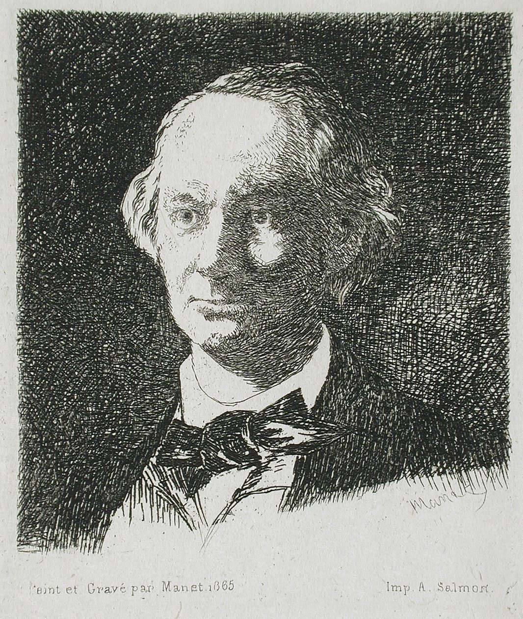 Baudelaire z przodu autorstwa Édouard Manet