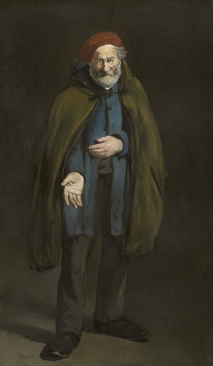 Żebrak w marynarskim płaszczu autorstwa Édouard Manet