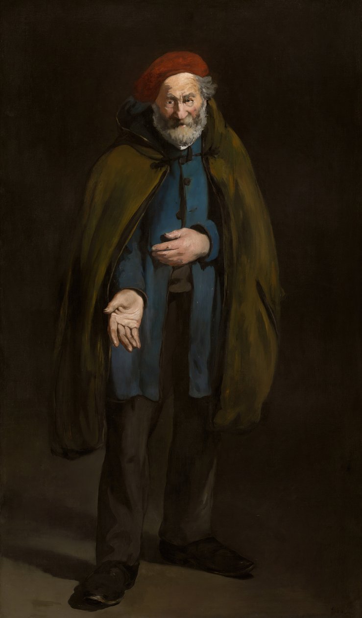 Żebrak z filozofem budrysówki, 186567. autorstwa Édouard Manet