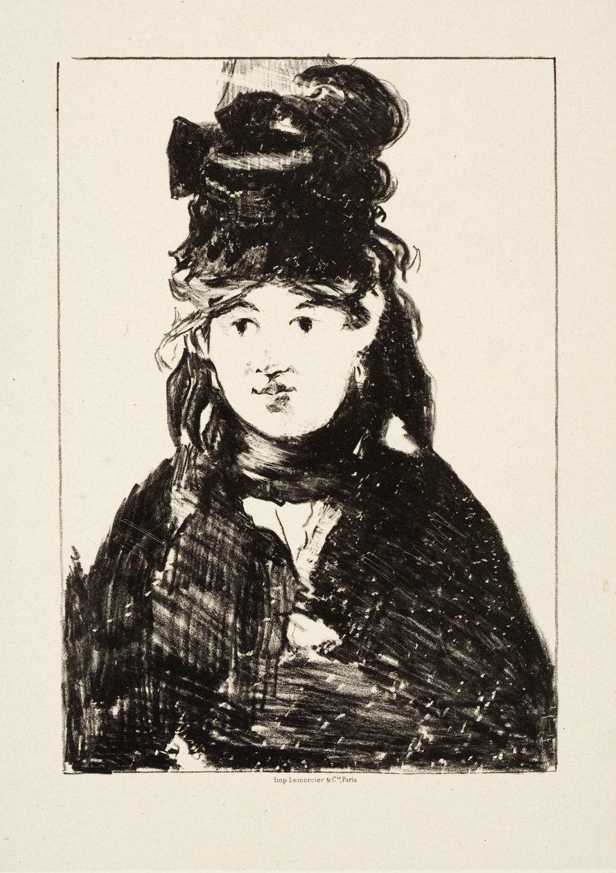 Berthe Morisot, ok.1872 autorstwa Édouard Manet