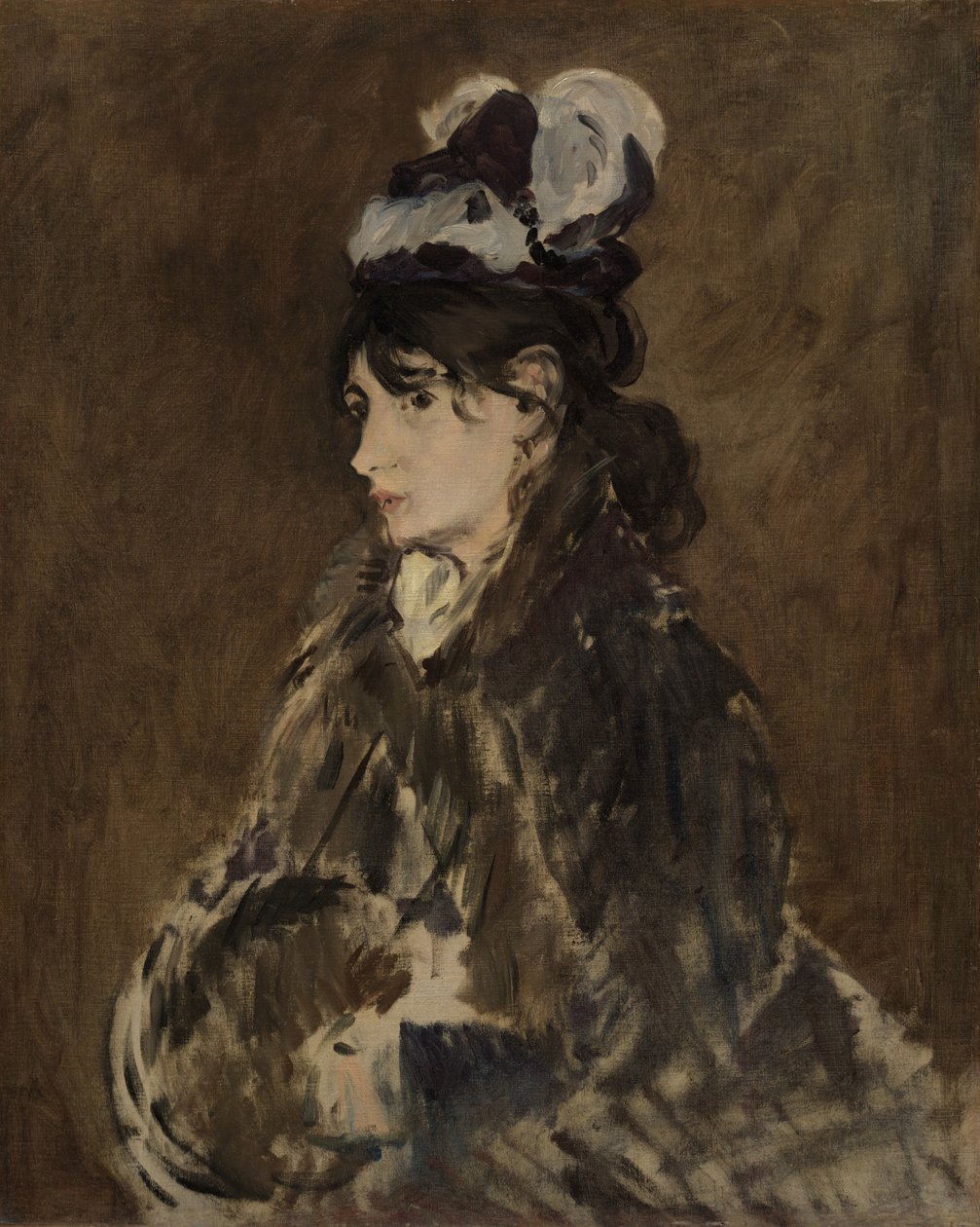 Berthe Morisot, c.1873 autorstwa Édouard Manet
