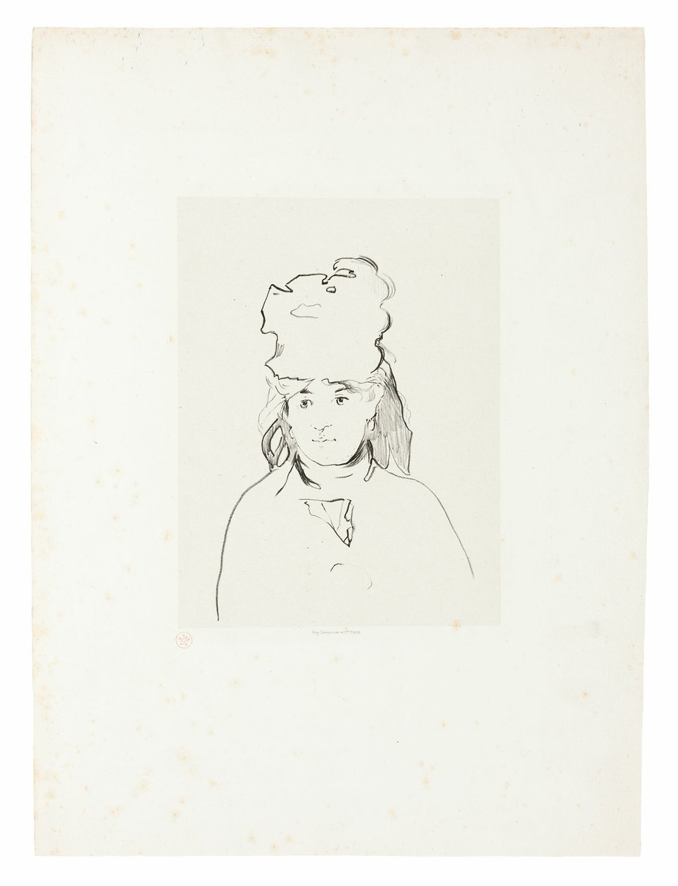 Berthe Morisot w sylwetce autorstwa Édouard Manet