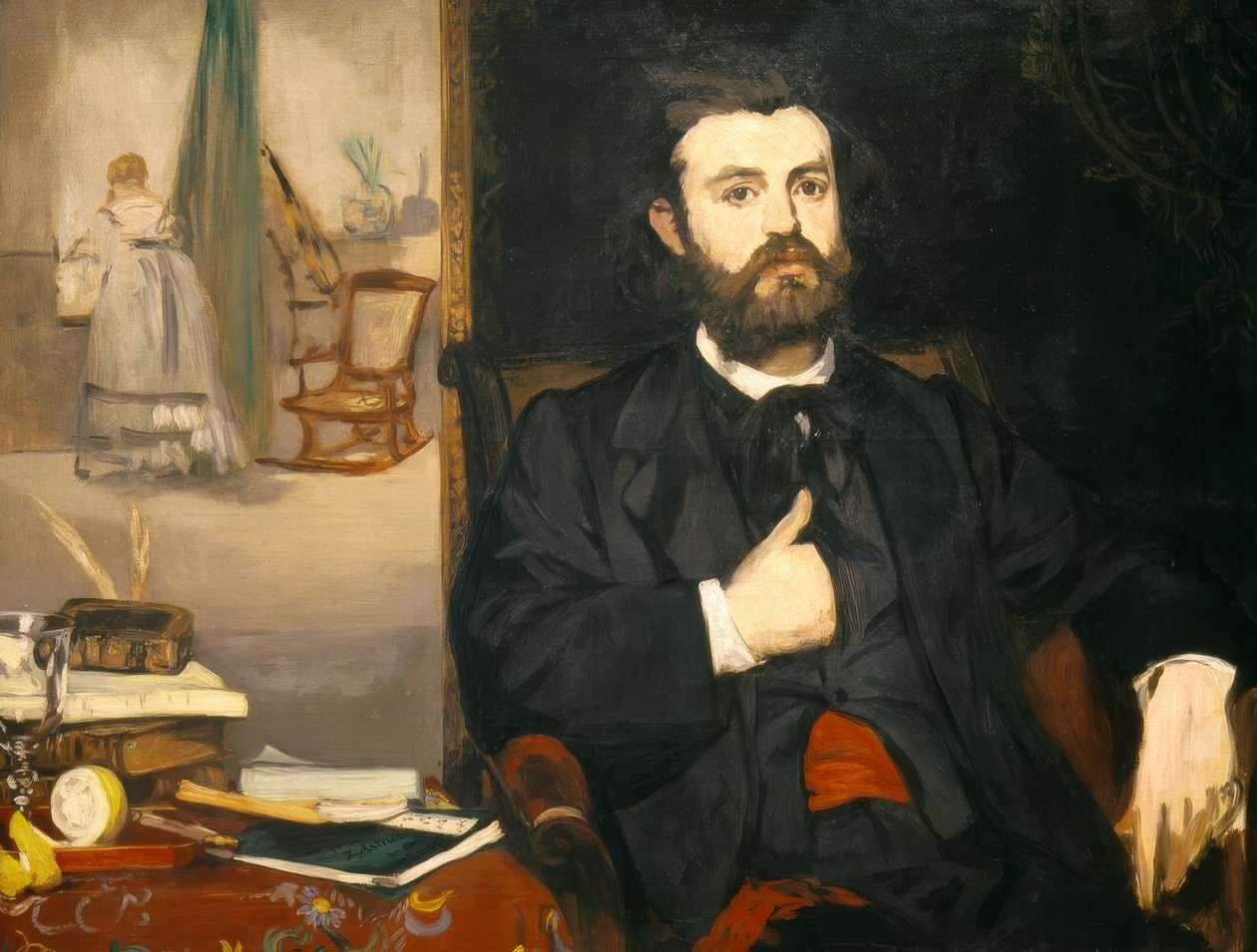 Portret poety Zacharie Astruc autorstwa Édouard Manet