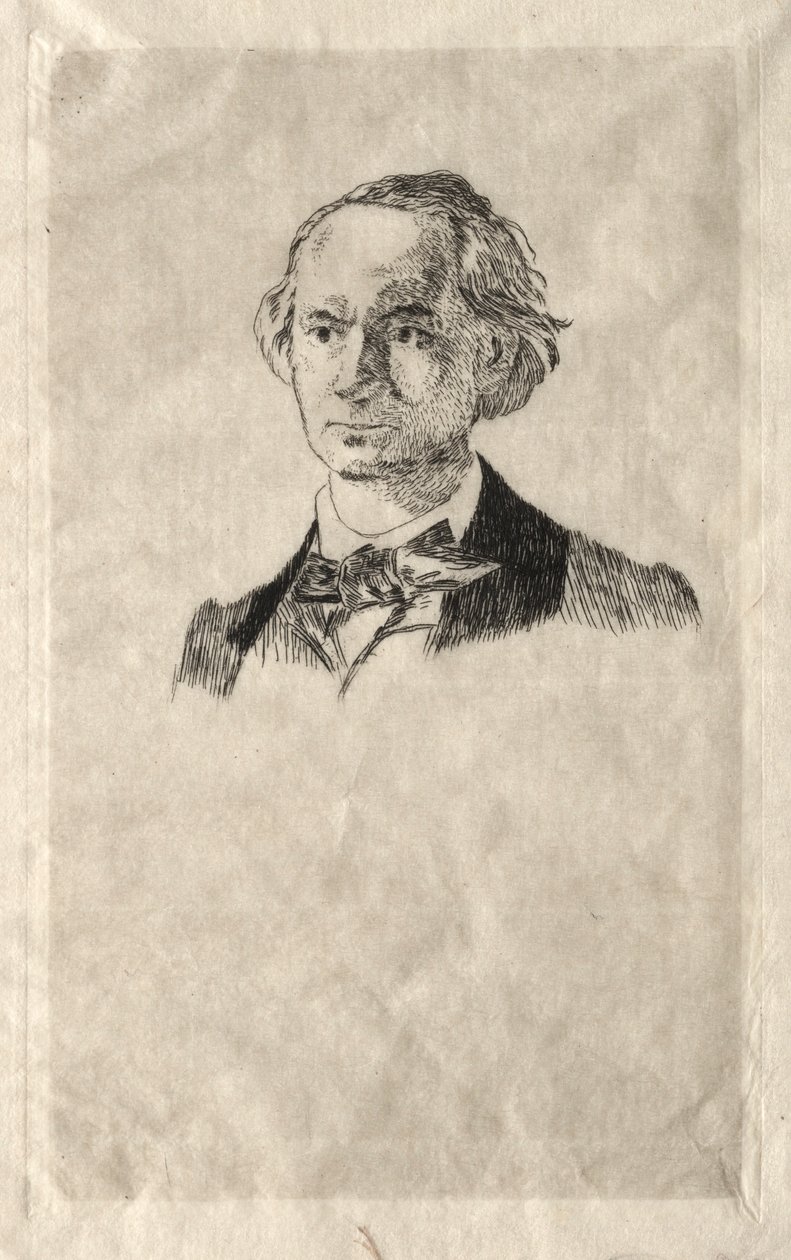 Charles Baudelaire, 1865. autorstwa Édouard Manet