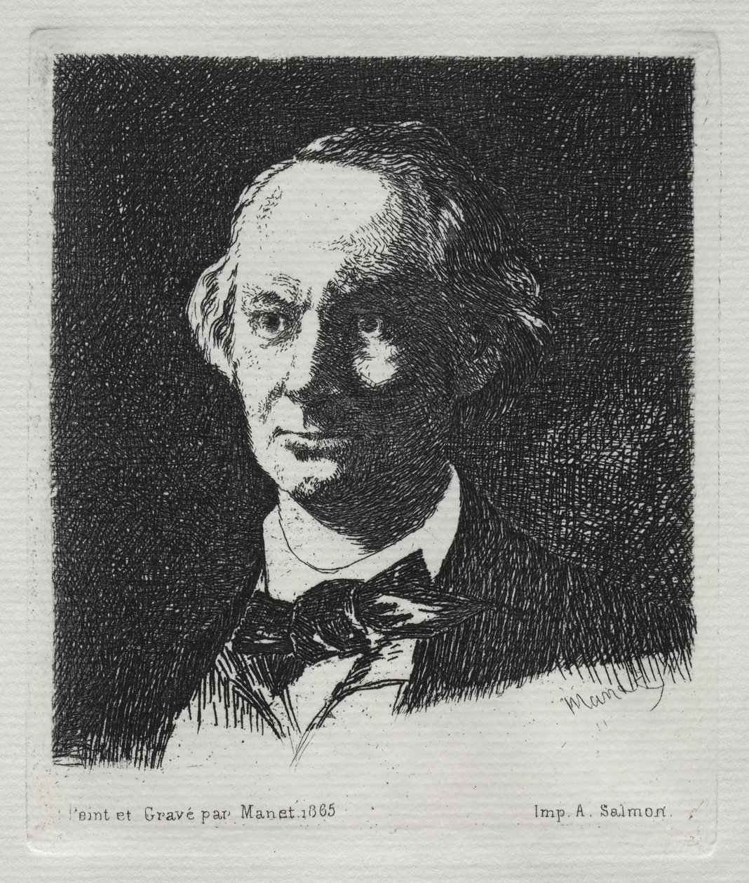 Charles Baudelaire, 1869. autorstwa Édouard Manet