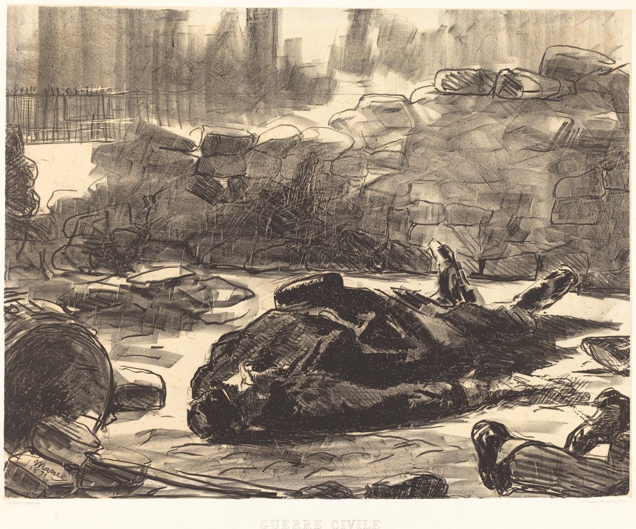 Wojna domowa autorstwa Édouard Manet