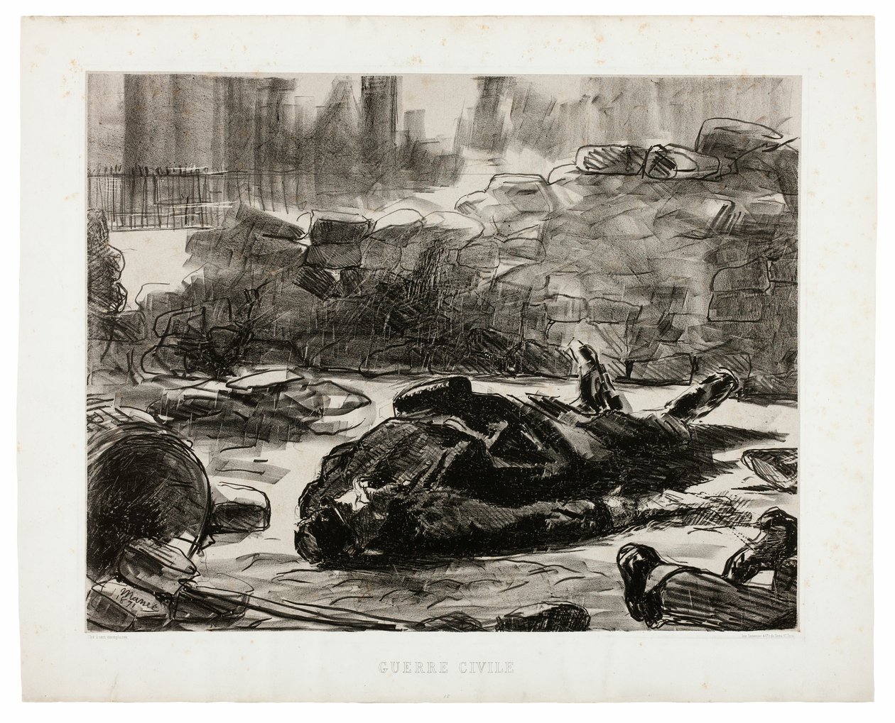Wojna domowa autorstwa Édouard Manet