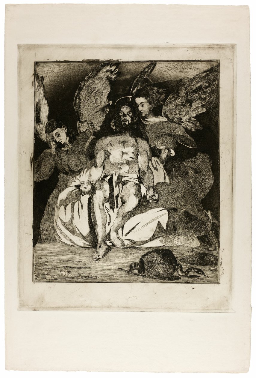 Martwy Chrystus z aniołami autorstwa Édouard Manet