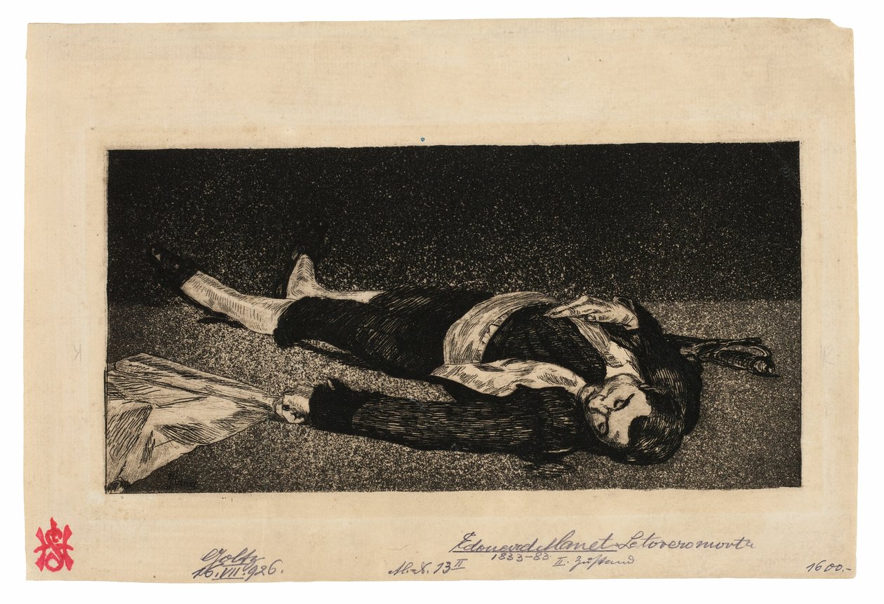 Martwy Toreador autorstwa Édouard Manet