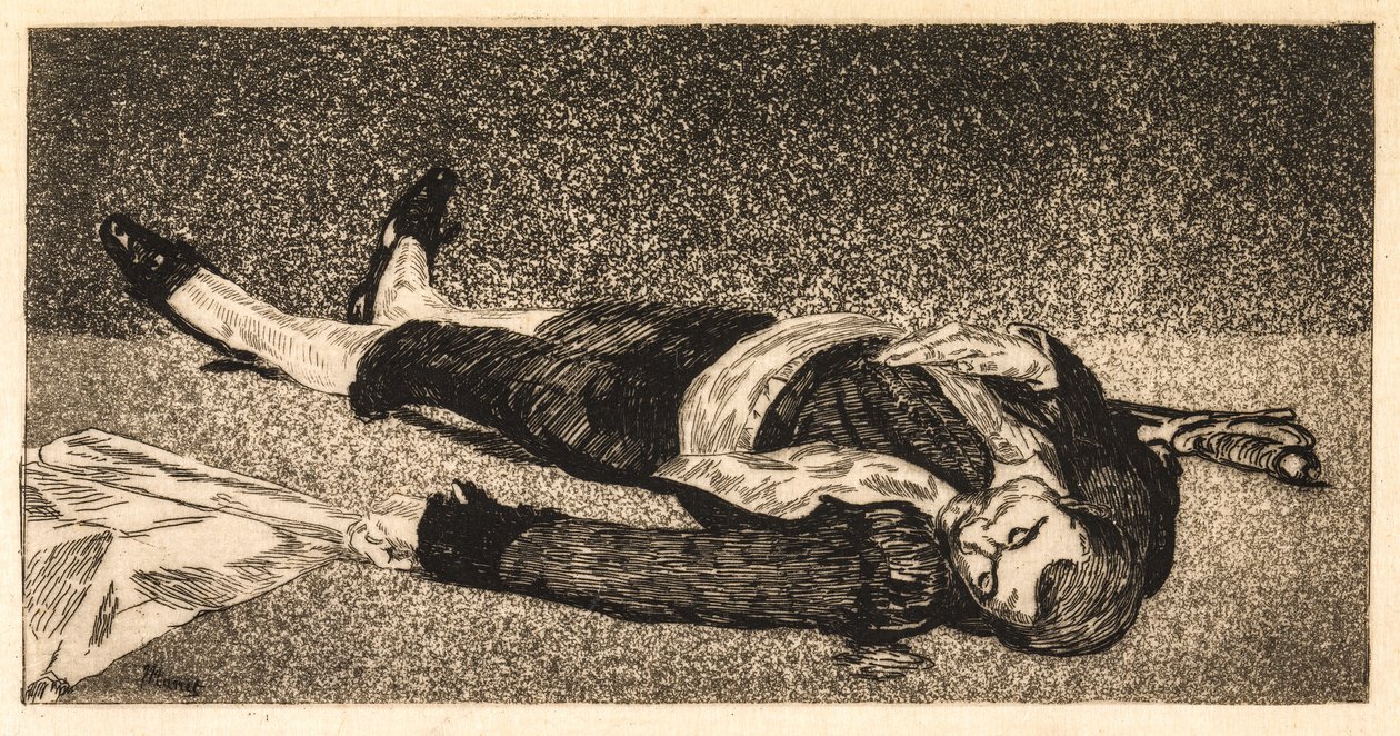 Martwy torreador autorstwa Édouard Manet