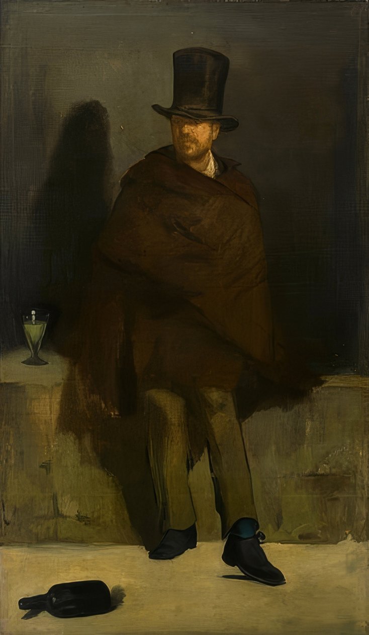 Pijący absynt. 1859 autorstwa Édouard Manet