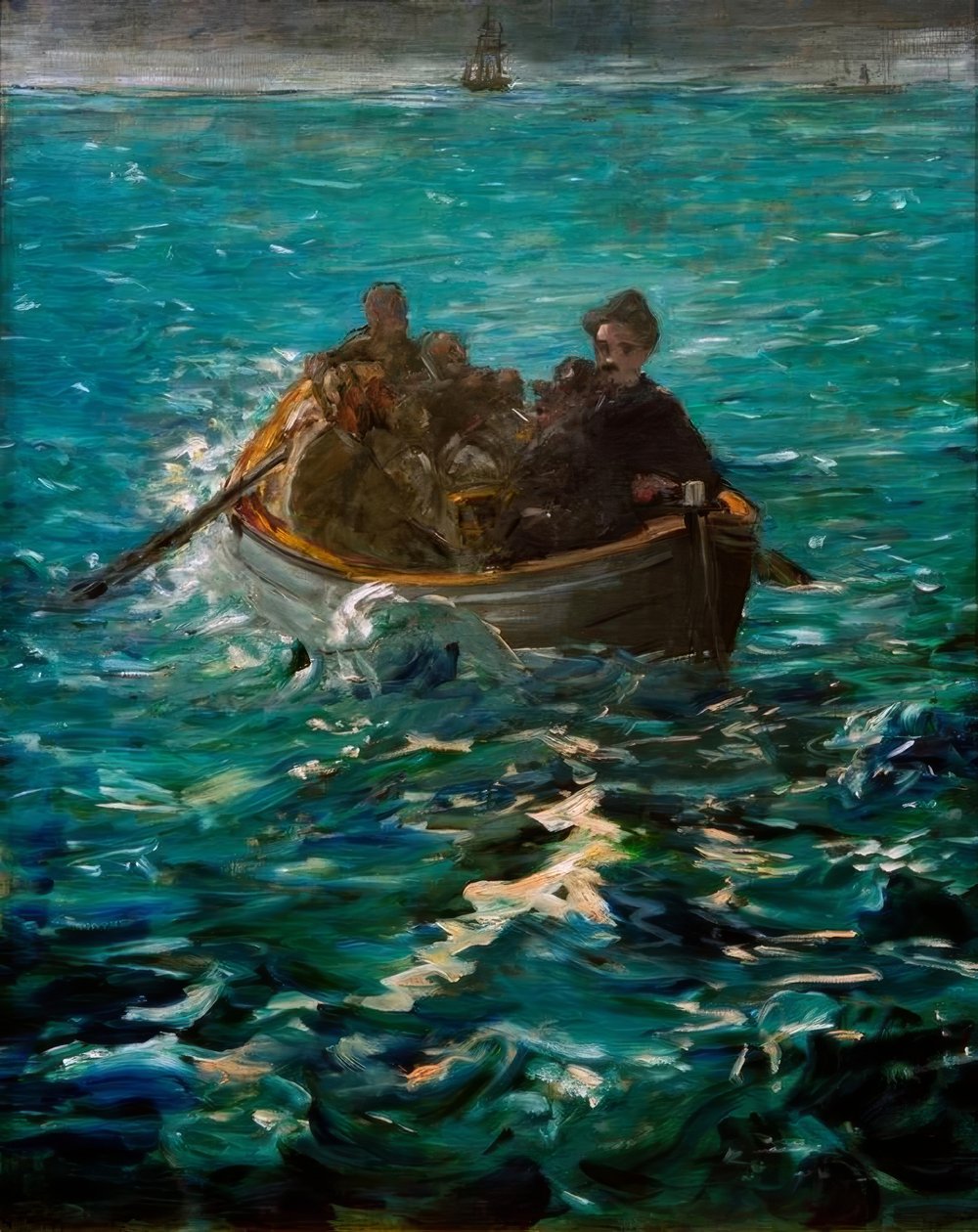 Ucieczka Henri Rochefort — Wielkie studium autorstwa Édouard Manet