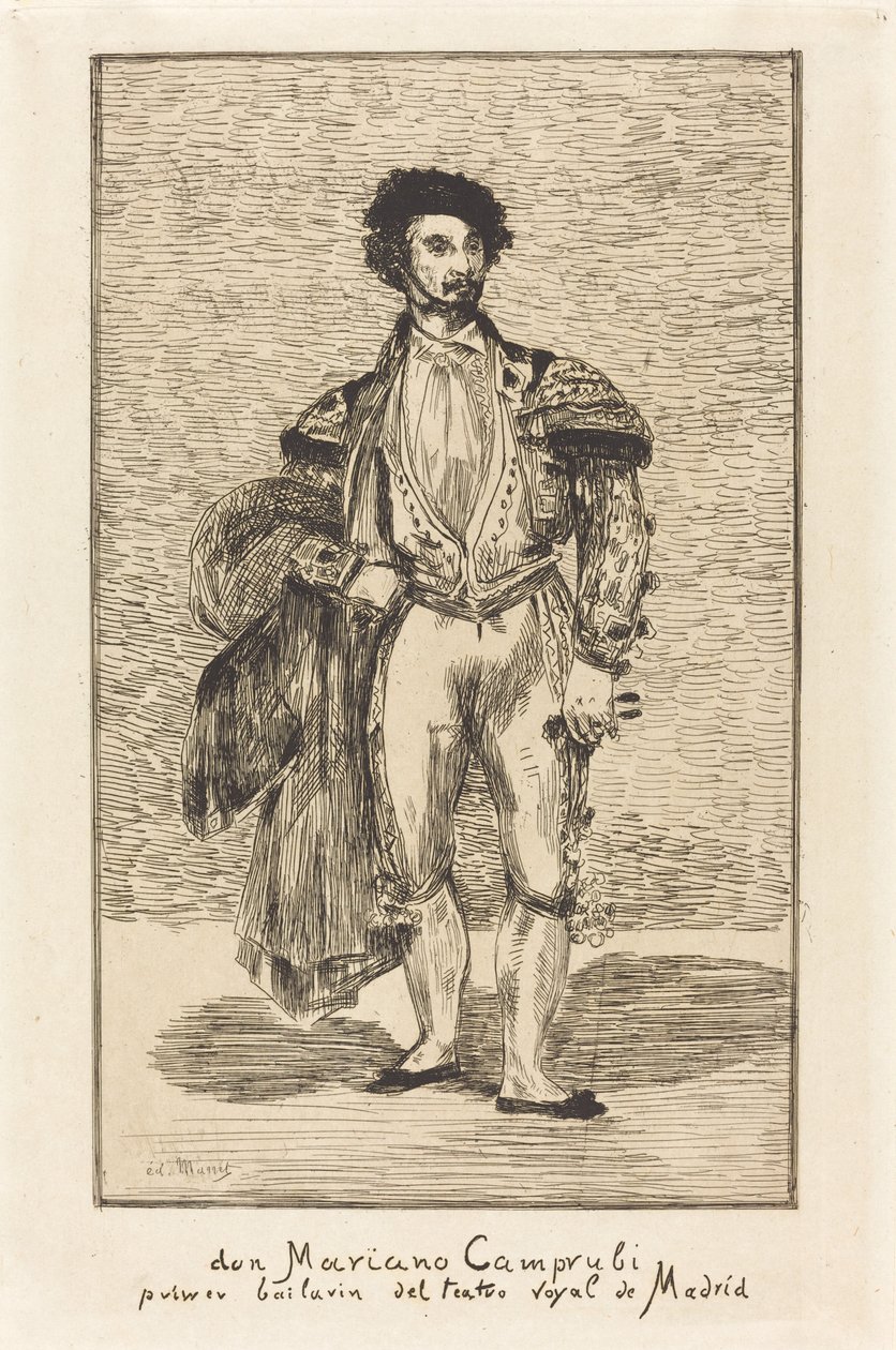 Don Mariano Camprubi Tancerz, 1862. autorstwa Édouard Manet