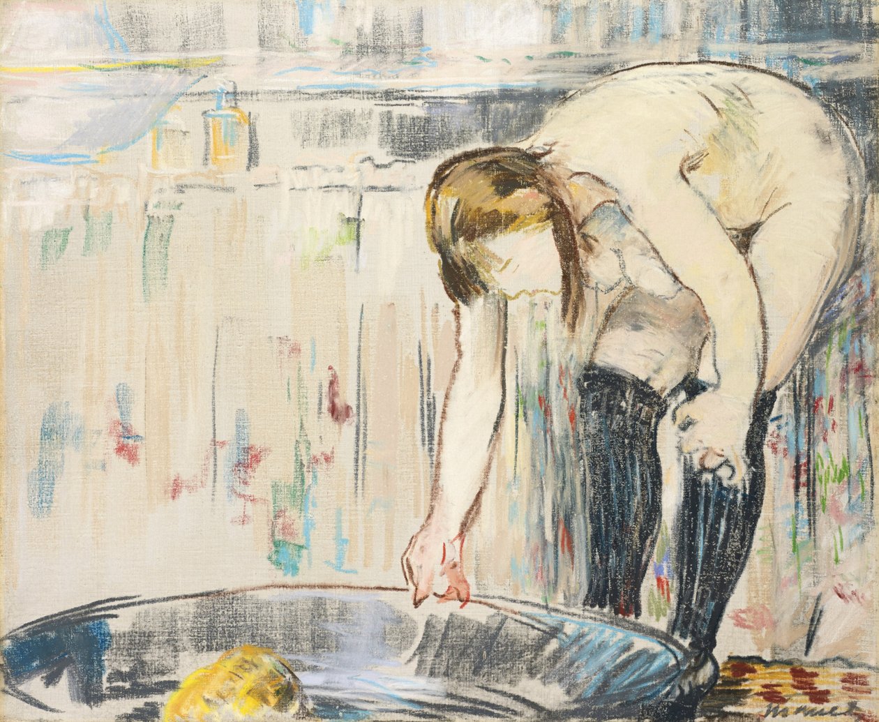 kobieta w wannie autorstwa Édouard Manet