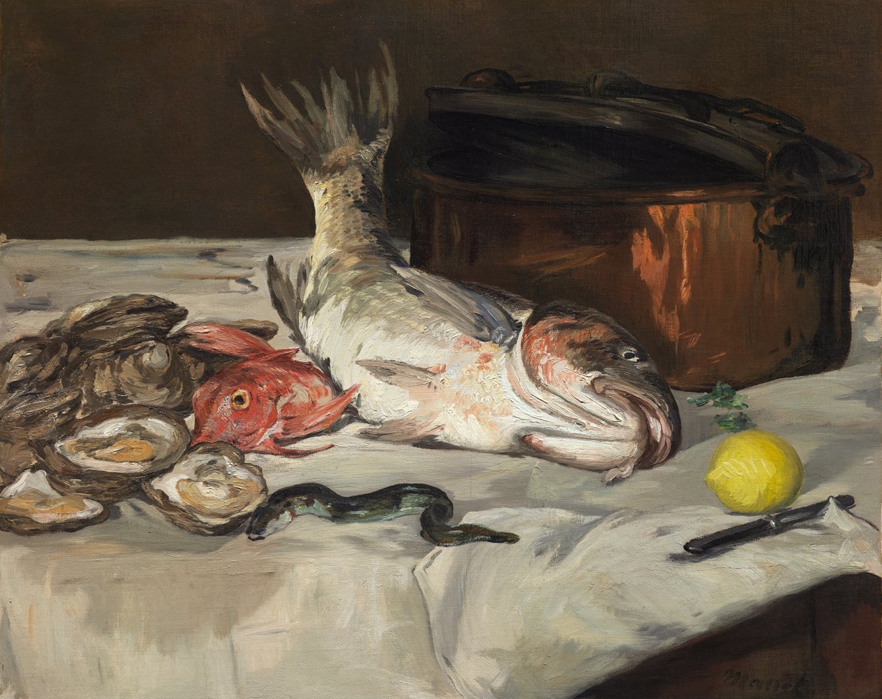Ryba (martwa natura) autorstwa Édouard Manet