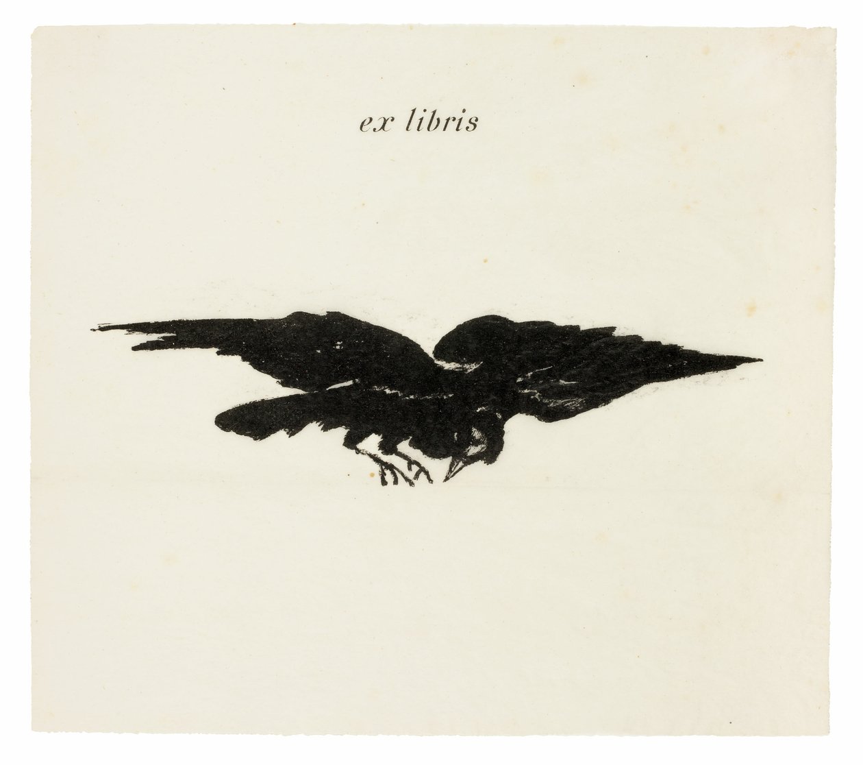 Latający Kruk: ex libris, z The Raven (Le Corbeau) autorstwa Édouard Manet