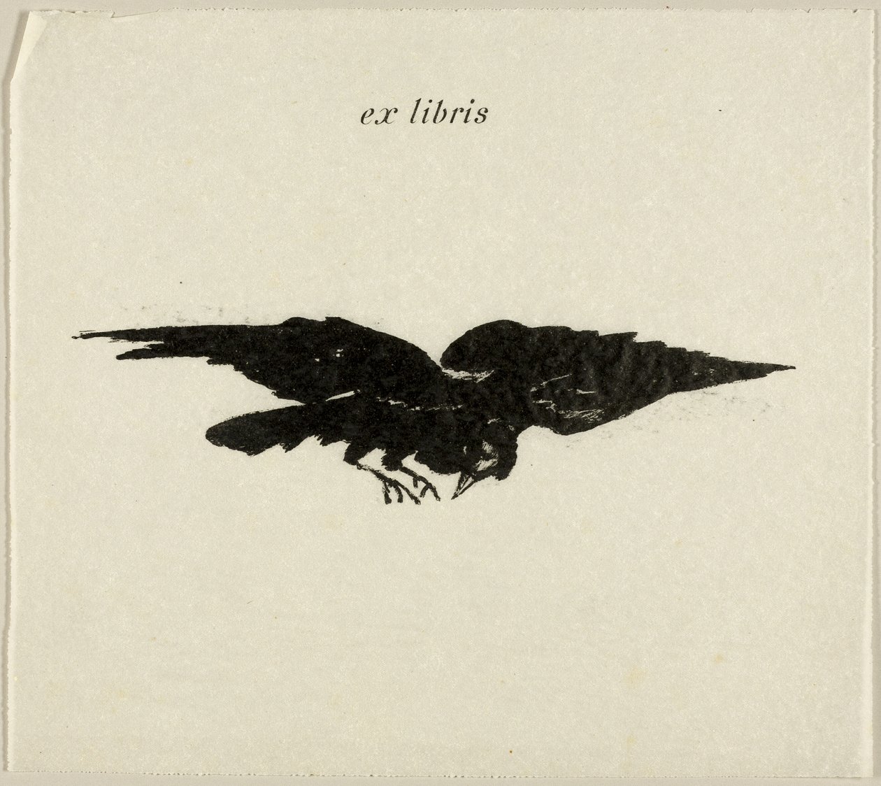 Latający Kruk: ex libris, z The Raven (Le Corbeau) autorstwa Édouard Manet