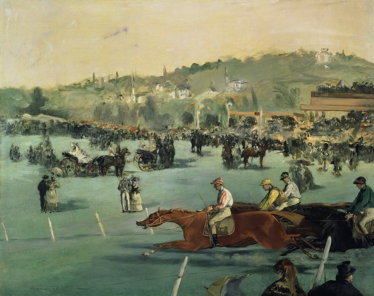 Wyścigi konne, 1872 autorstwa Édouard Manet