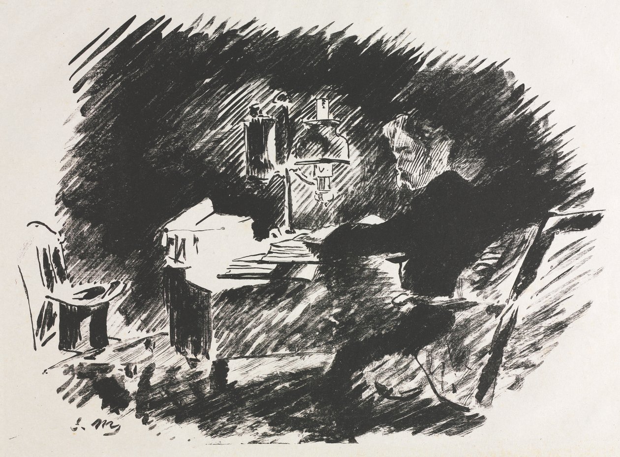 Ilustracja do Kruka Edgara Allana Poe autorstwa Édouard Manet