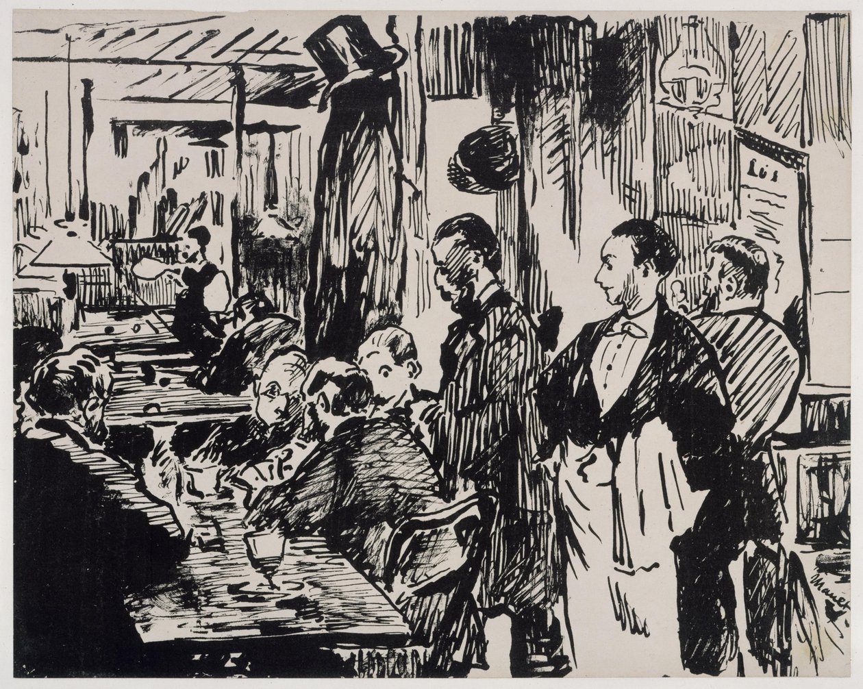 W kawiarni – Au Café (wersja pierwsza) autorstwa Édouard Manet