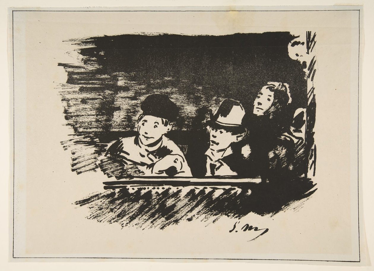 W Galerii Górnej Au Paradis, 1877. autorstwa Édouard Manet