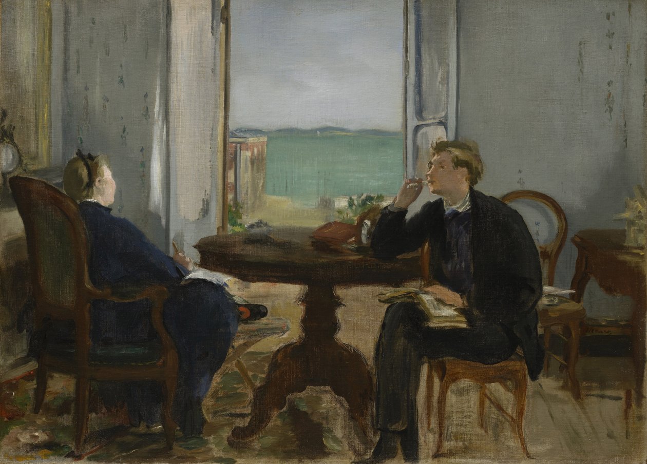 Wnętrze w Arcachon, 1871 autorstwa Édouard Manet