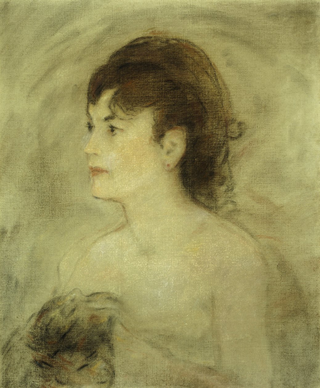 Młoda kobieta z dekoltem, 1882 autorstwa Édouard Manet