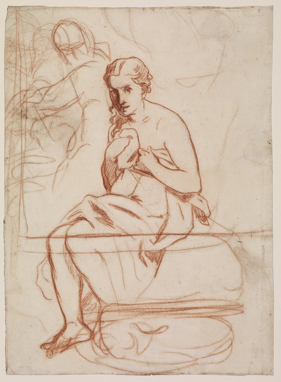 La Toilette, 1860 (kreda na papierze) (prosto z 5838672) autorstwa Édouard Manet