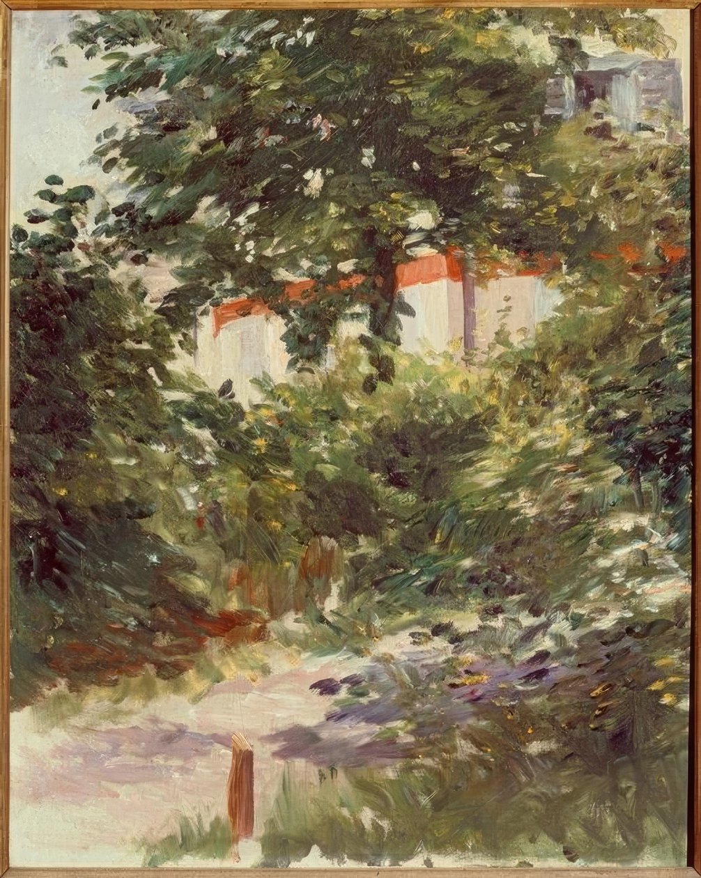 Dom w liściach autorstwa Édouard Manet