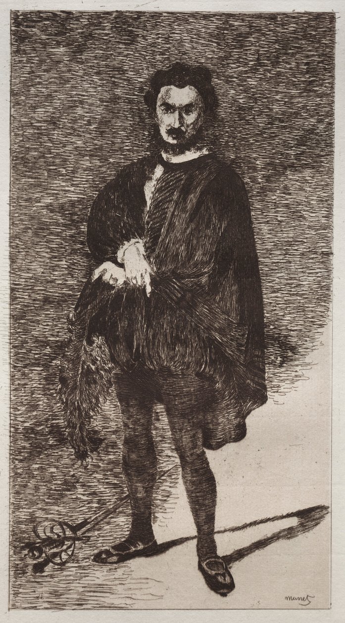 tragiczny aktor. autorstwa Édouard Manet