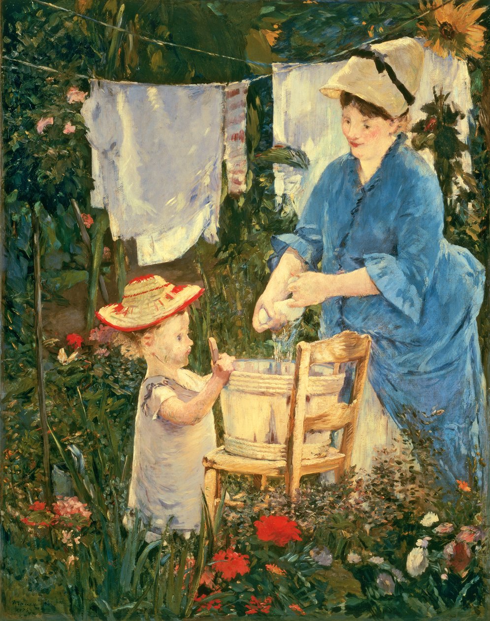 Pranie autorstwa Édouard Manet