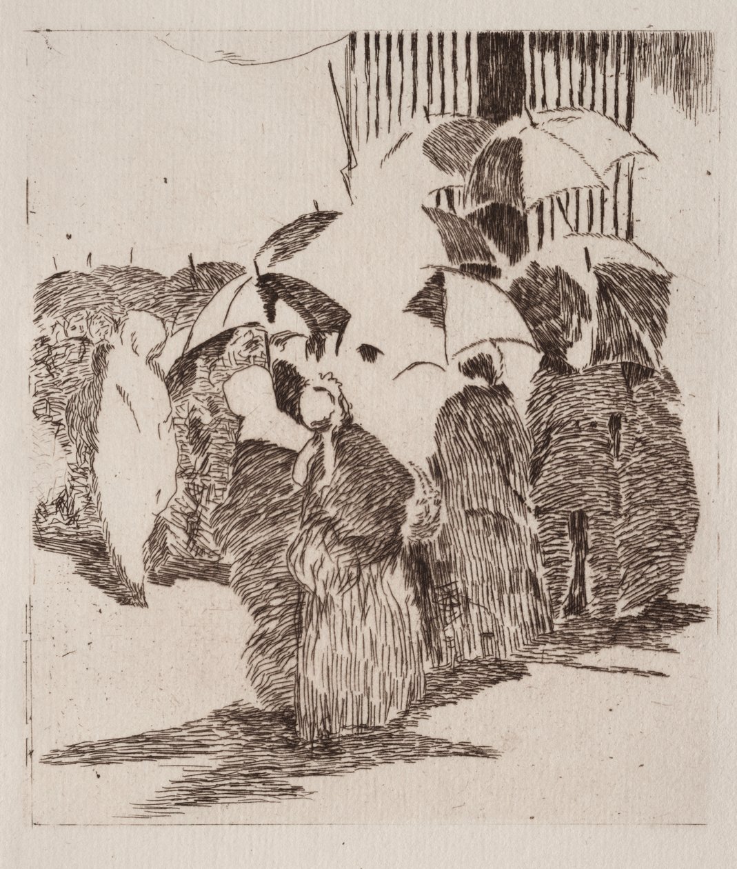 Linia przed sklepem mięsnym autorstwa Édouard Manet