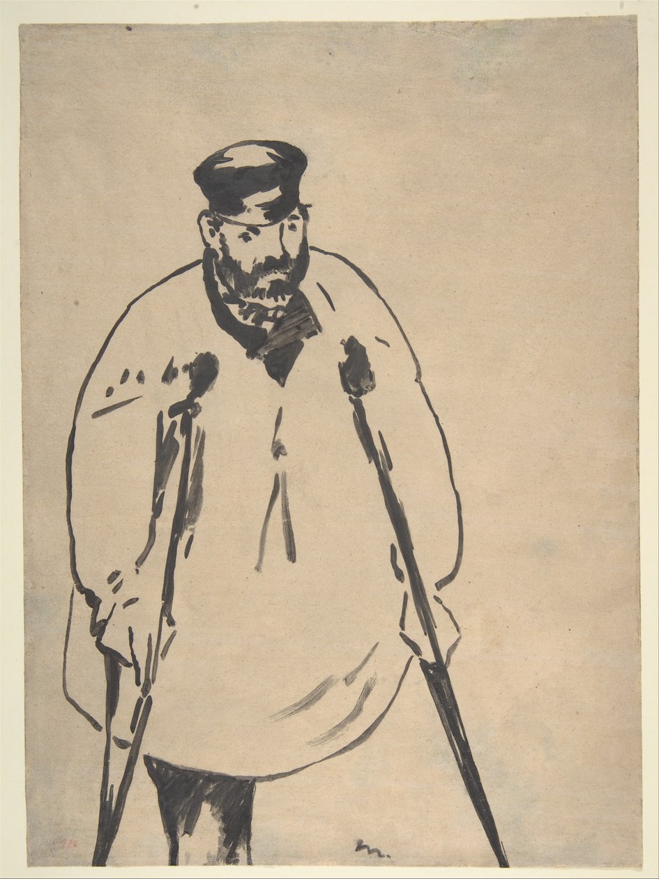 Manet - Mężczyzna o kulach, 1878 autorstwa Édouard Manet