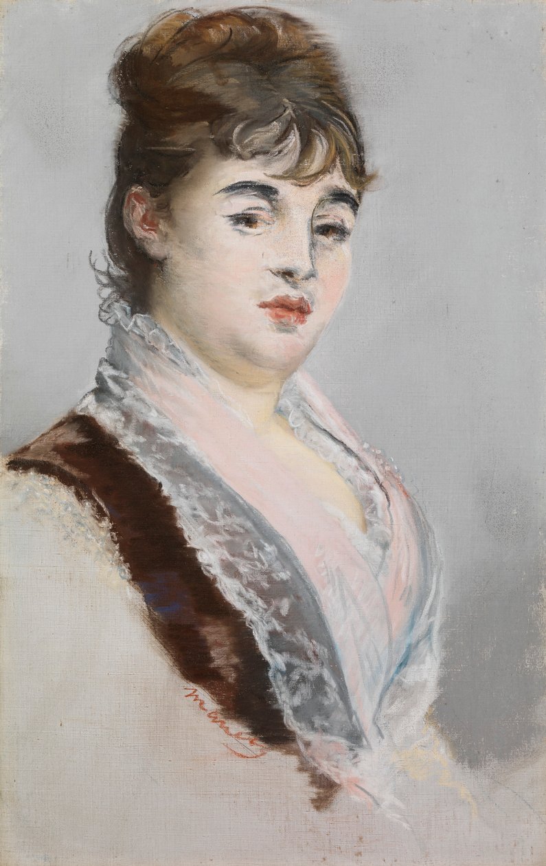 Marie Colombier, ok. 1880 r. (pastel na zagruntowanym płótnie lnianym) autorstwa Édouard Manet