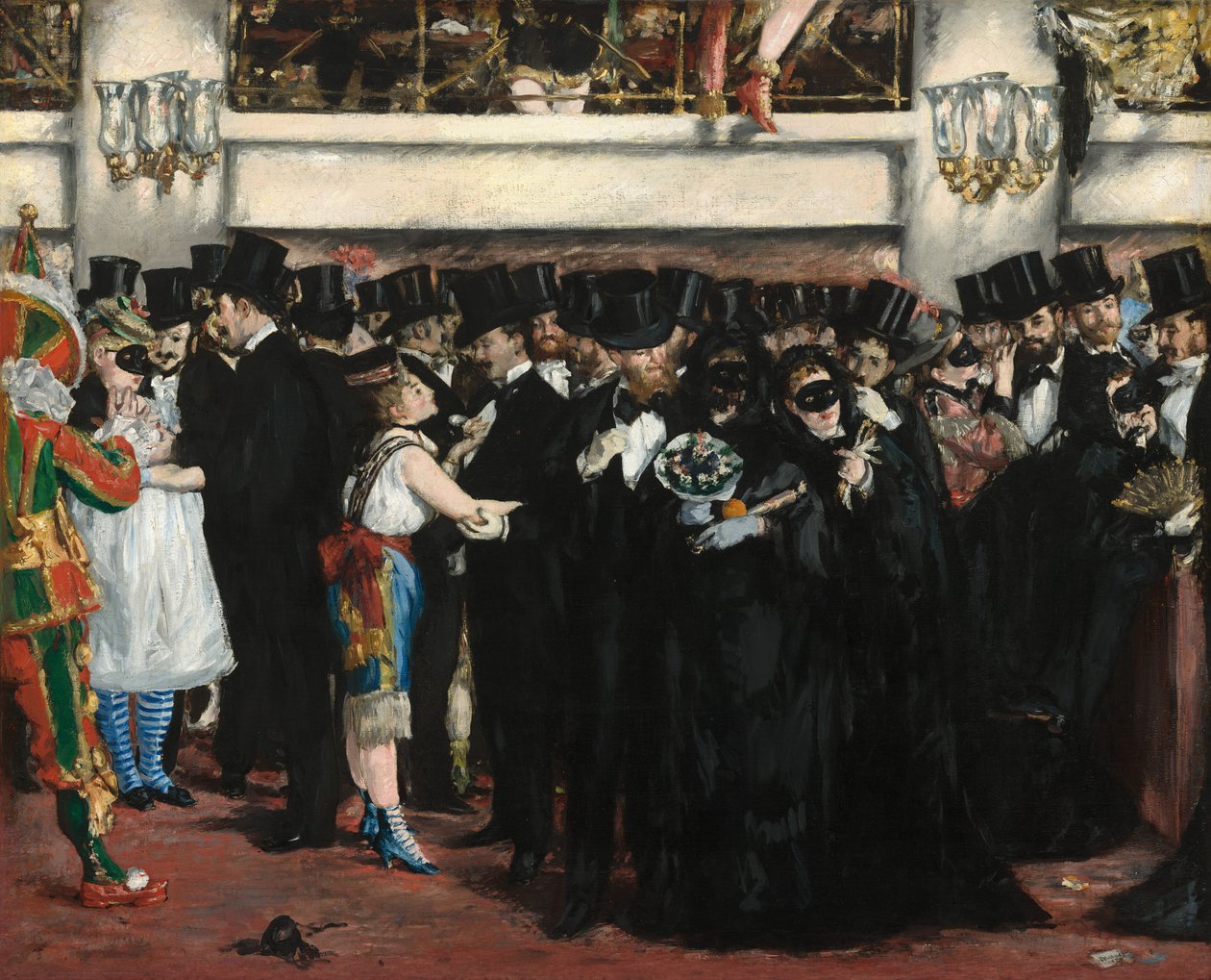 Bal maskowy w Operze autorstwa Édouard Manet