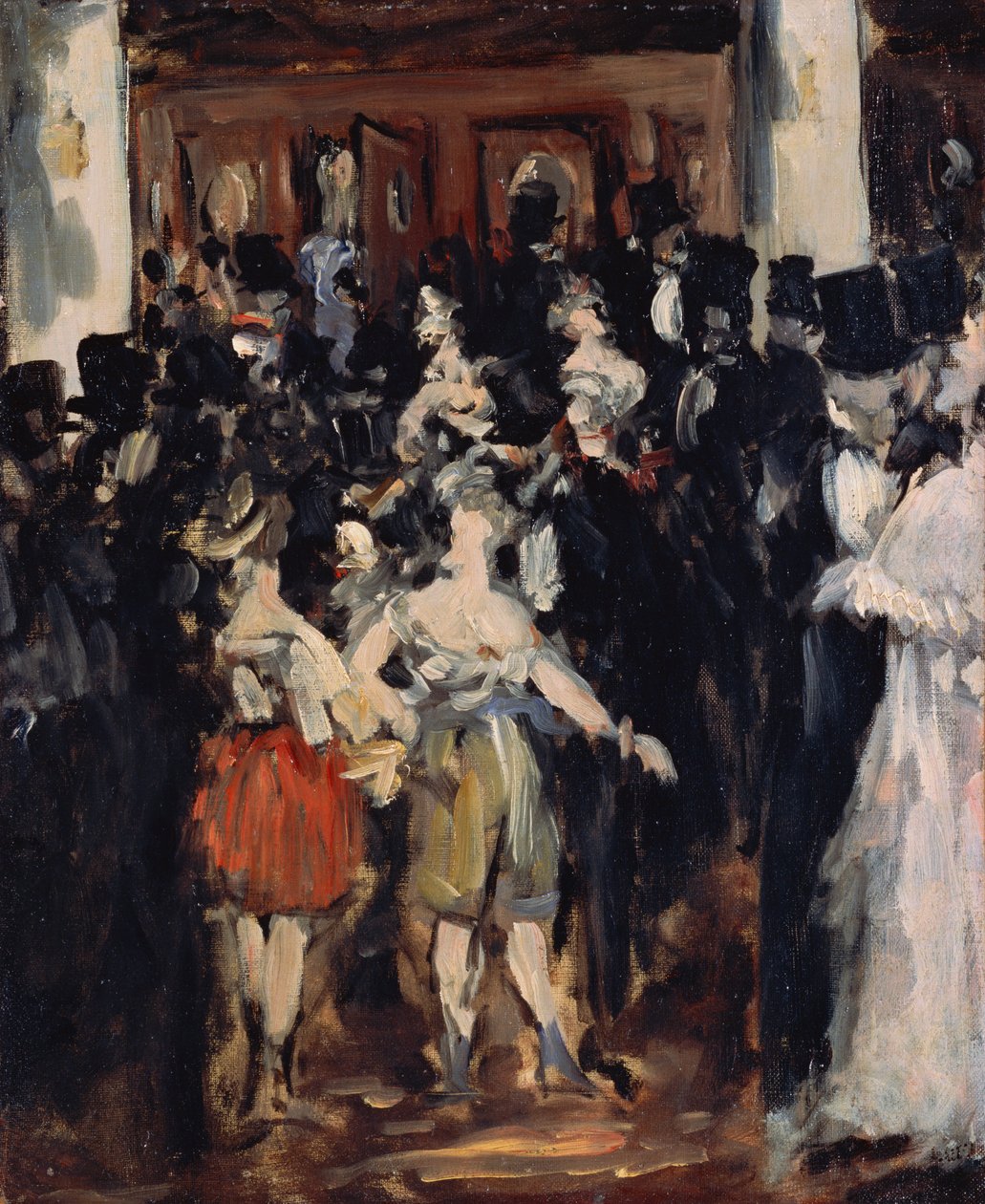 Bal maskowy w Operze autorstwa Édouard Manet