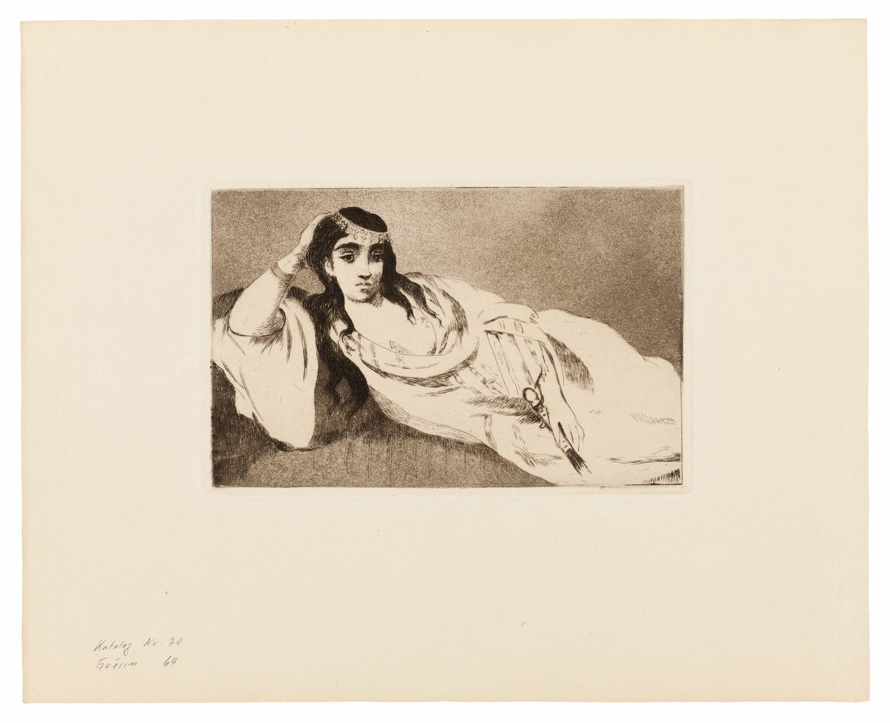 Odaliska autorstwa Édouard Manet