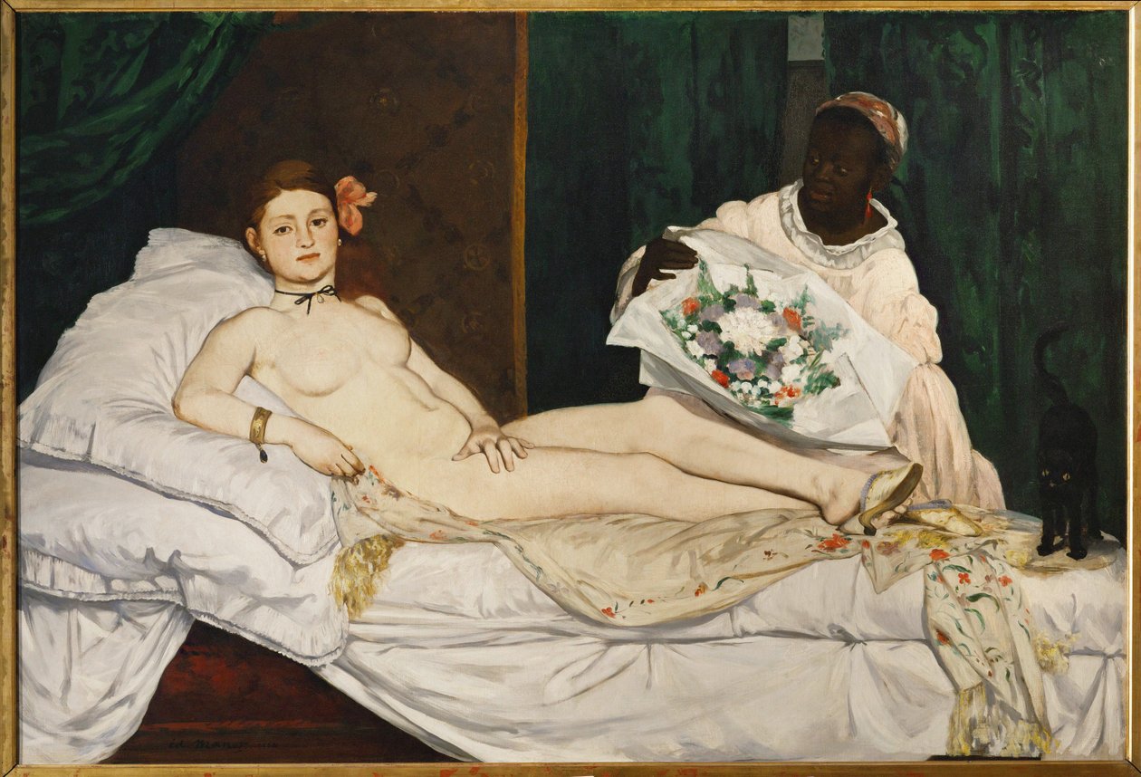 Olympia (olej na płótnie) autorstwa Edouard Manet