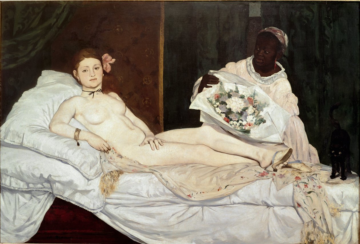 Olympia, szczegóły autorstwa Édouard Manet