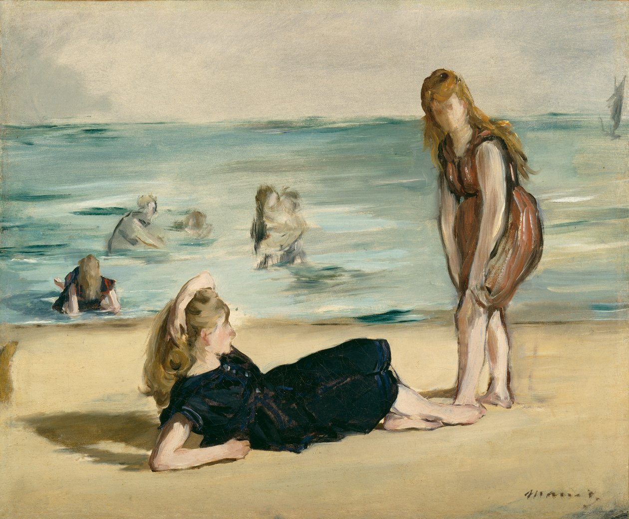 Na plaży, ok. 1868 r. autorstwa Édouard Manet