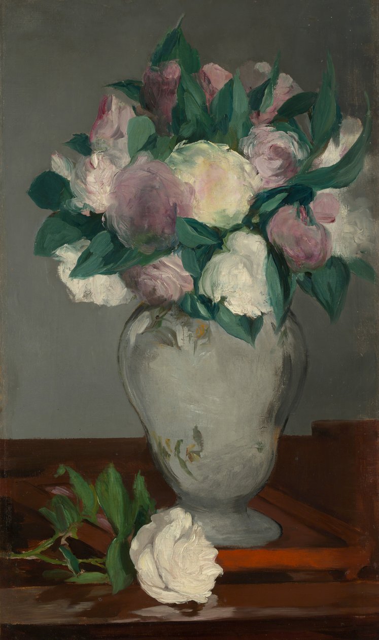 Piwonie, 1864-65. autorstwa Édouard Manet