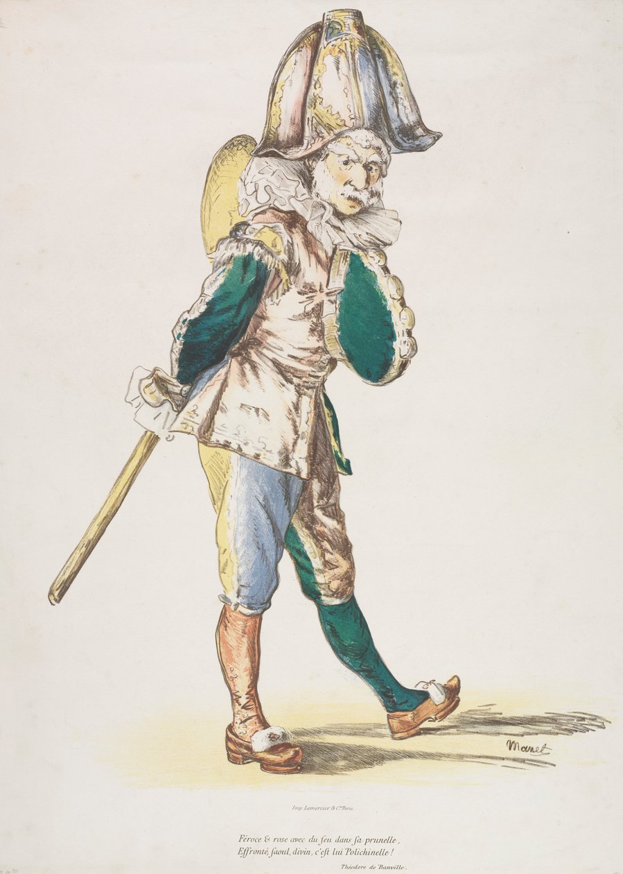 Punchinello autorstwa Édouard Manet