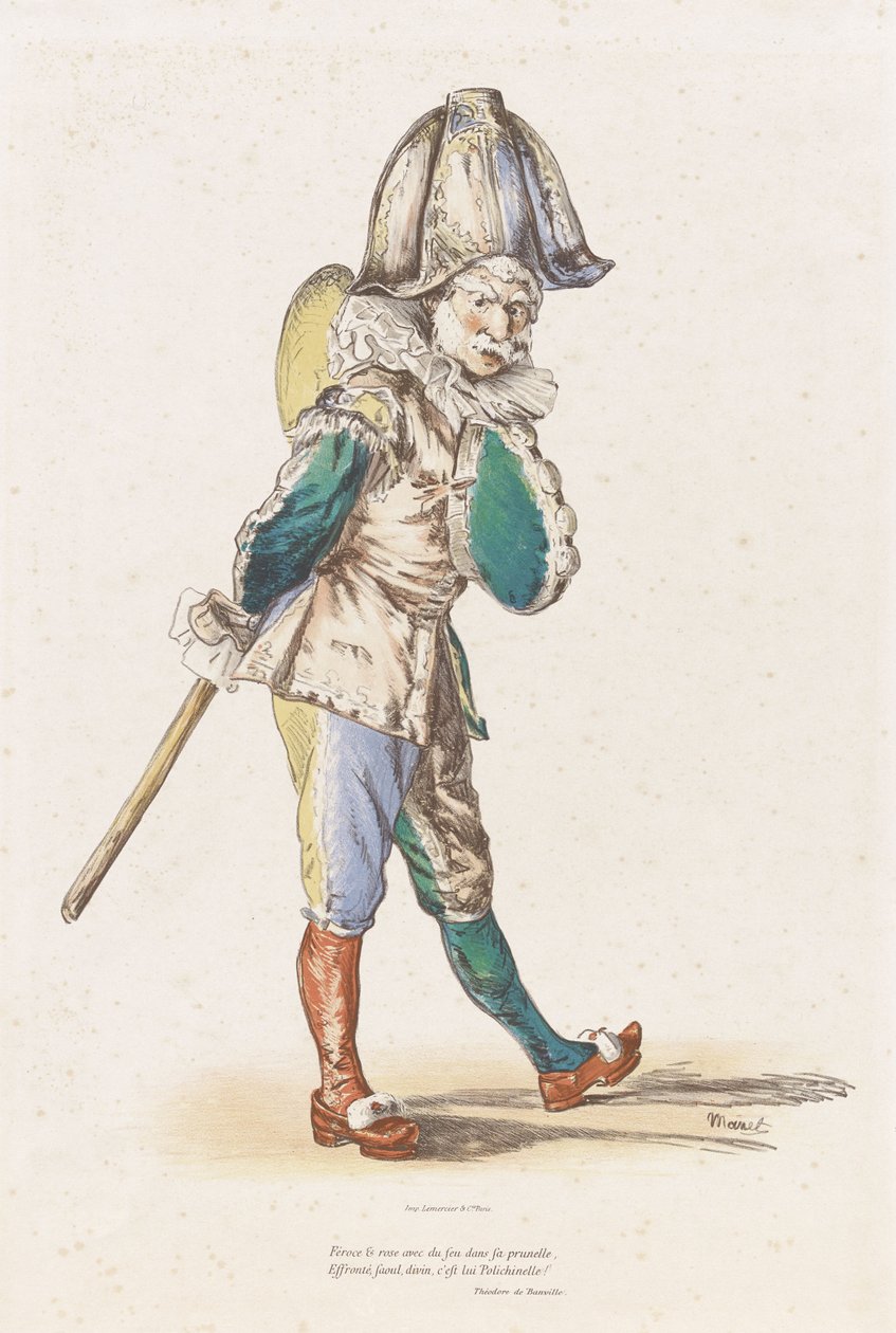 Poliszynel autorstwa Édouard Manet