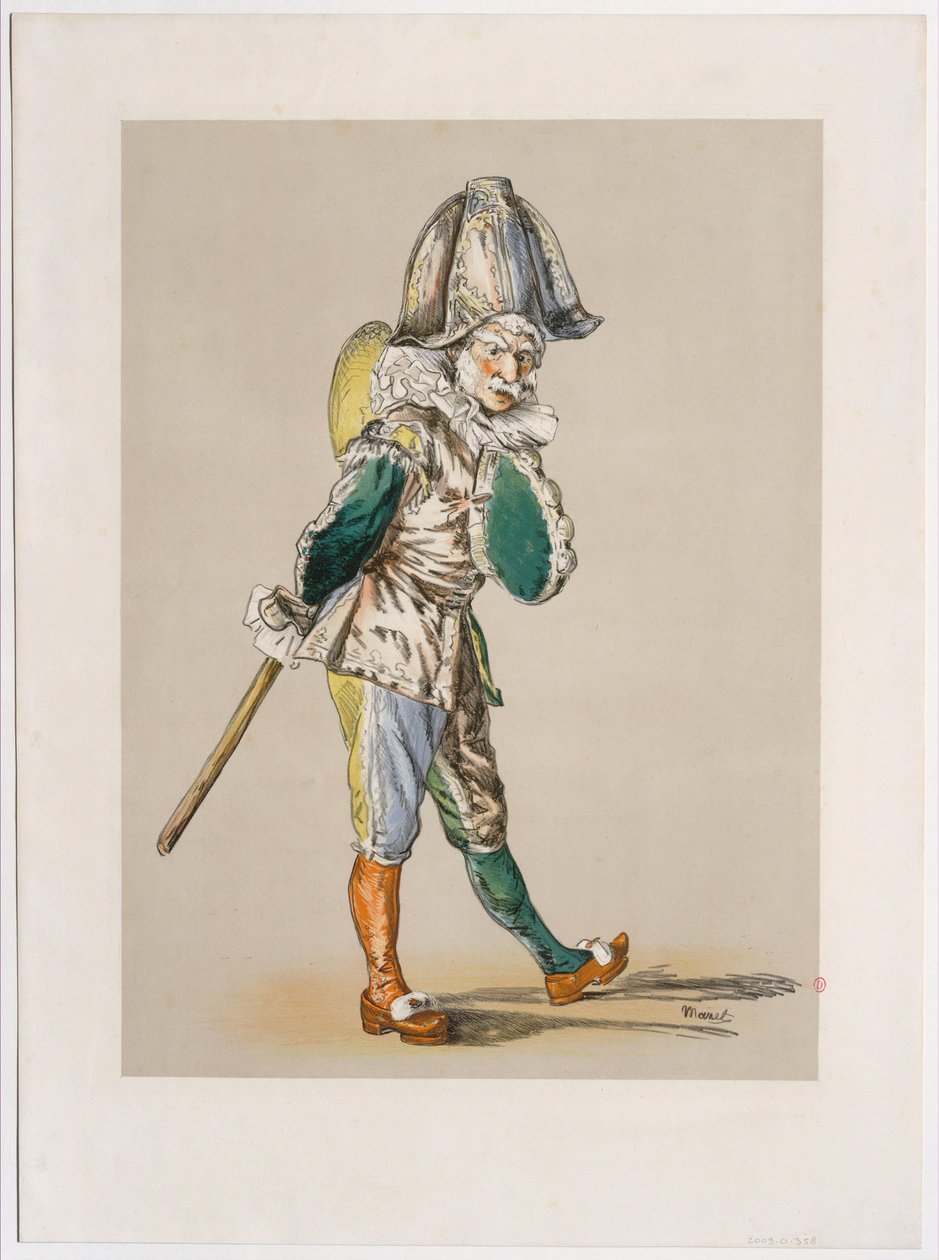 Polichinelle autorstwa Édouard Manet