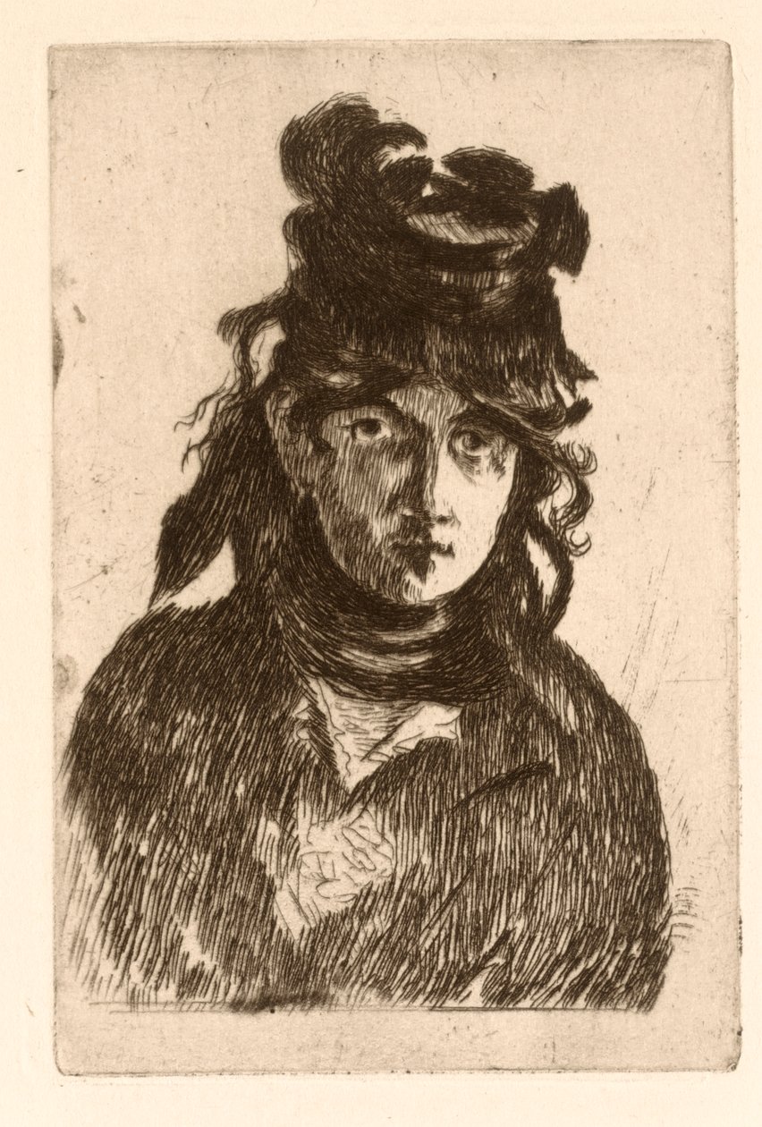 Portret Berthe Morisot autorstwa Édouard Manet