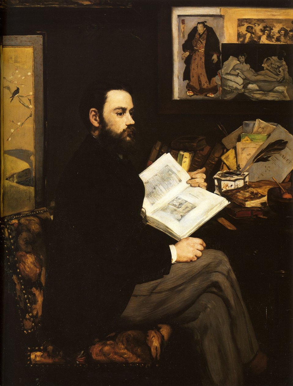 Portret Emile Zola autorstwa Édouard Manet