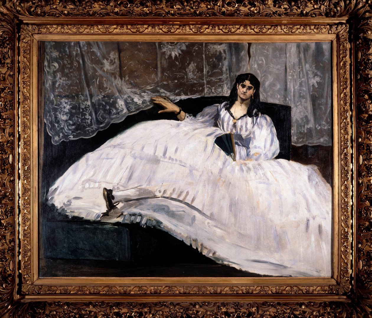 Portret Jeanne Duval, kochanki Baudelaire. Obraz Edouarda Maneta (1832-1883) autorstwa Édouard Manet