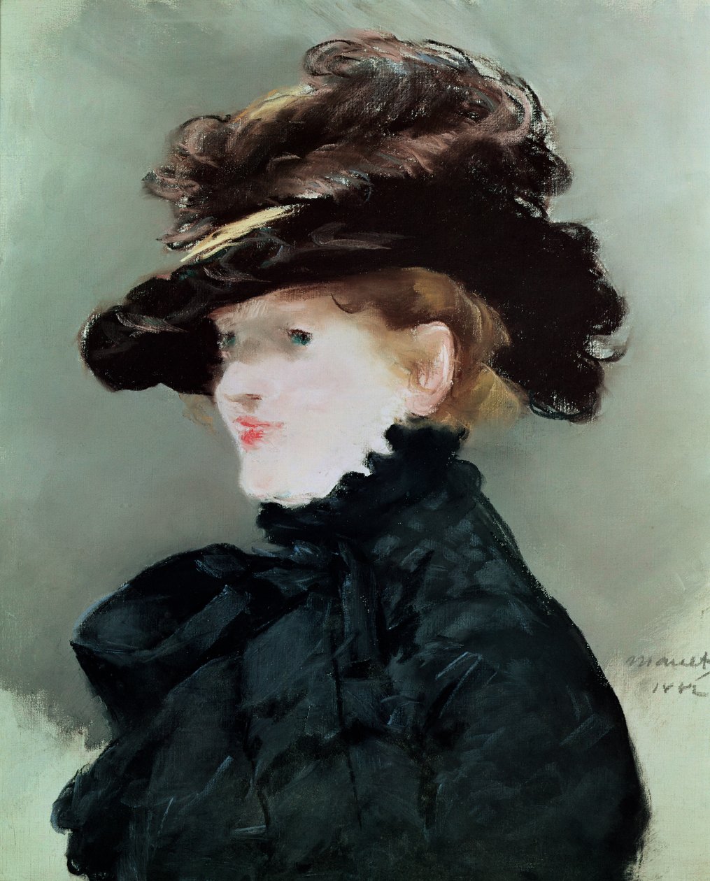 Portret Mery Laurent (1849-1900) 1882 (pastel na papierze) autorstwa Édouard Manet
